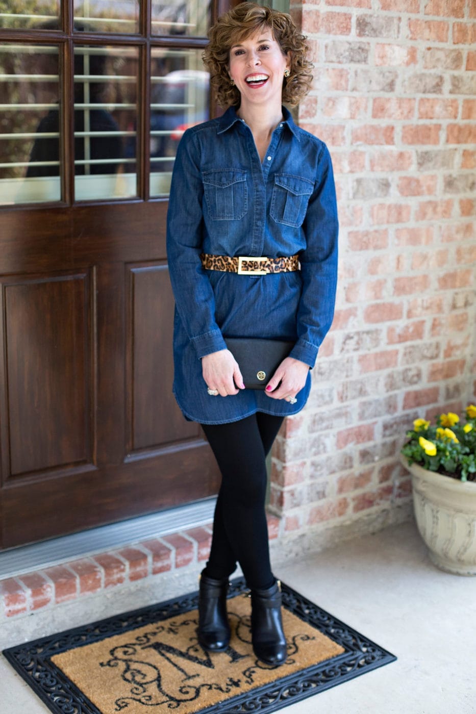 Trying Trends - Styling a Denim Skirt & Dress With Leggings + Boots for  Winter