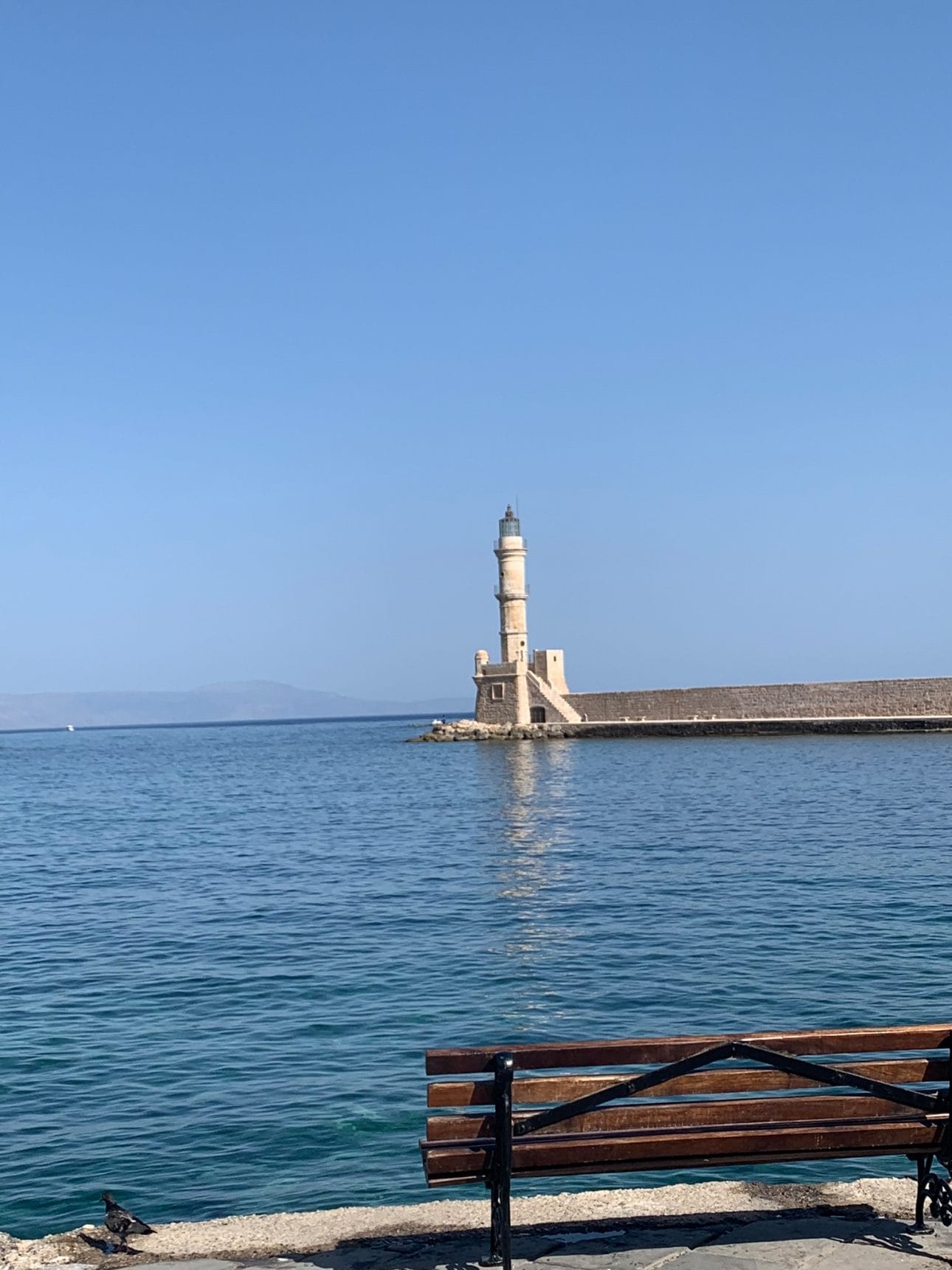 lighthouse in chania greece