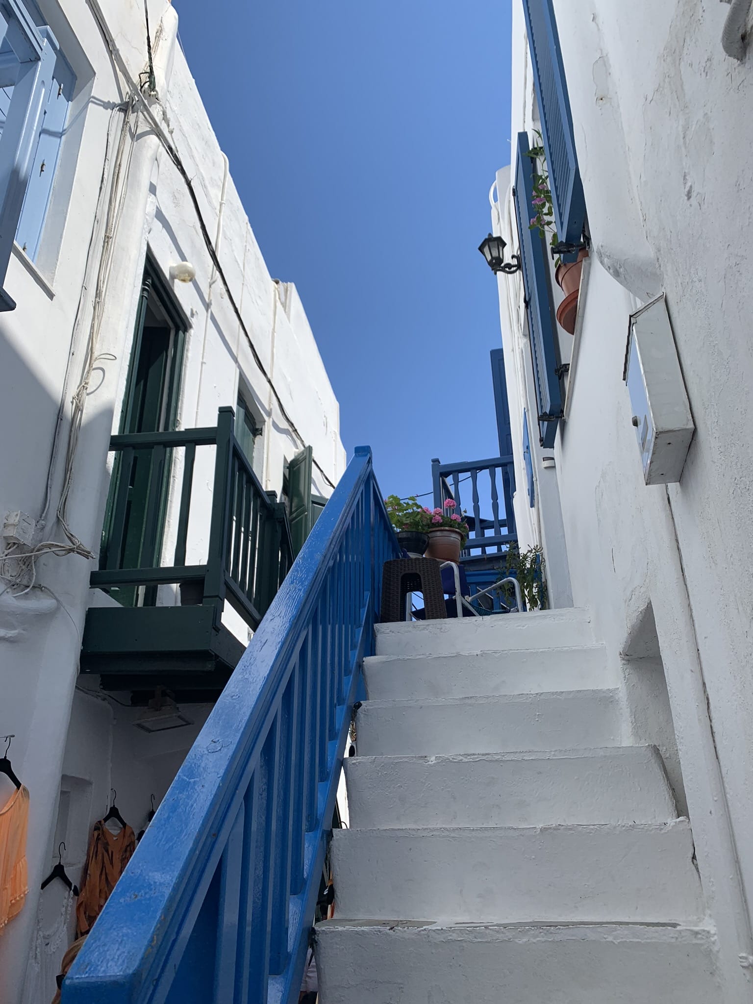 a side street in mykonos greece