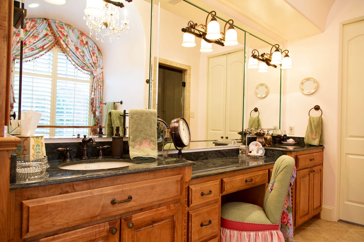 bathroom counter sink area in master suite empty nester redo