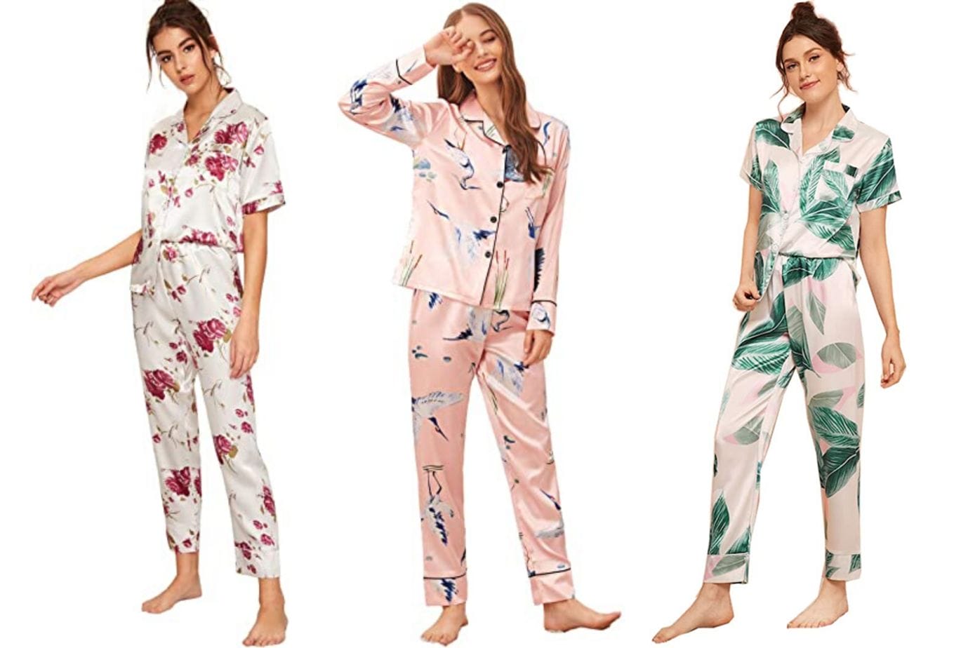 long sleeve long pants print pajama set amazon