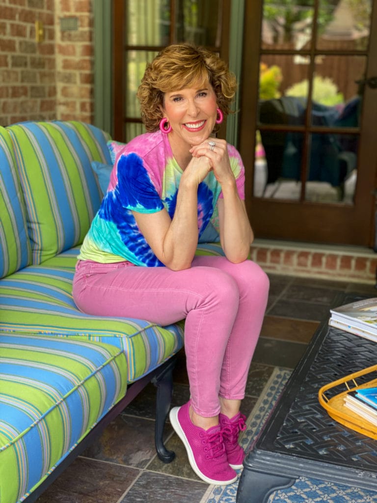 How to Wear the Tie Dye Trend When You’re Over 50