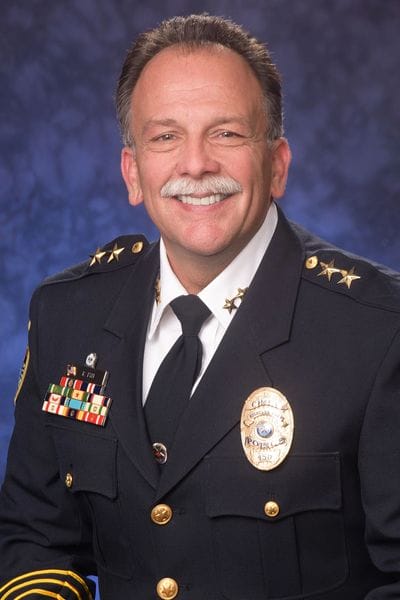 headshot of rick pyle, former police chief for the town of Highland Park, texas