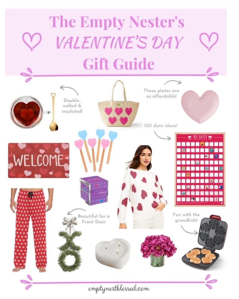 Empty Nester’s Valentine’s Day Gift Guide | Outfit+Gift+Decor Inspo