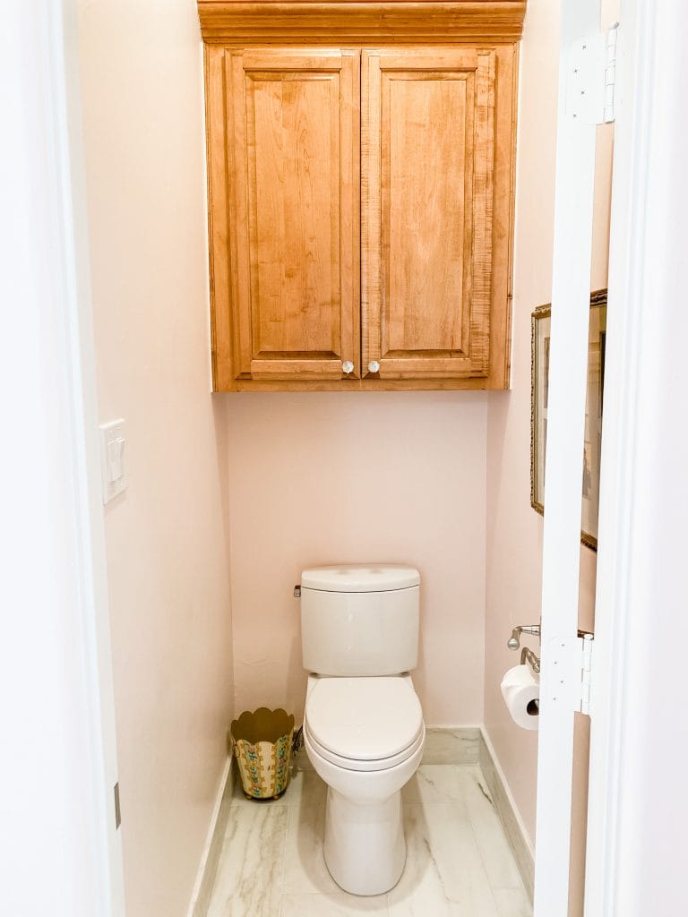 master bathroom remodel - updated commode