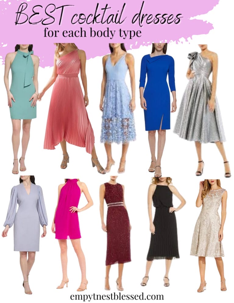 Cocktail Dresses For Women Over 50 + Best Style for Your Body Type