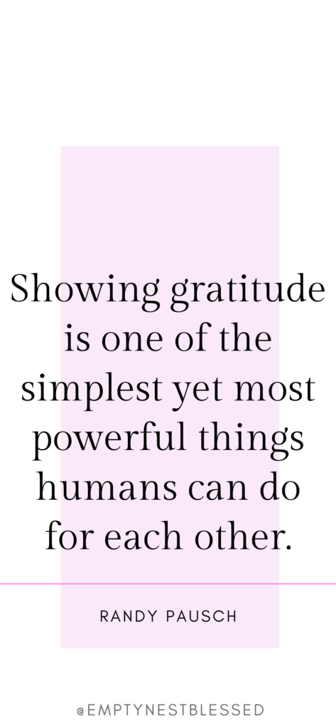 Pink iPhone wallpaper with quote about gratitude