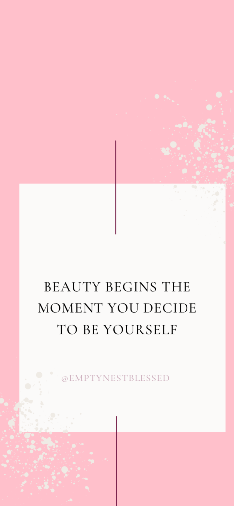 Aesthetic pink iPhone wallpaper with quote about beauty