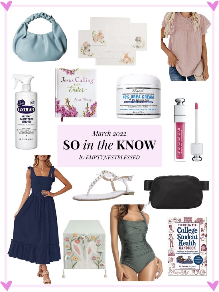 collage of fashion and beauty products and books
