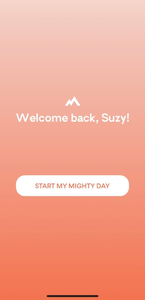 screenshot of a new mighty day