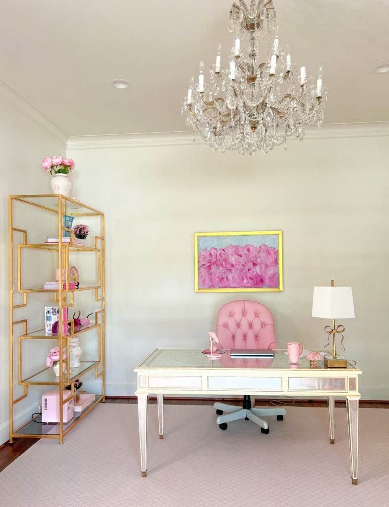 My (Very Pink & Girly) Home Office