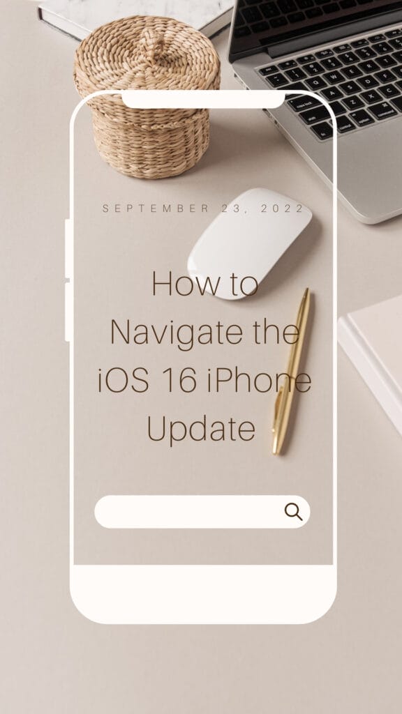 graphic for blog post about how to navigate the iPhone 16 iOS update