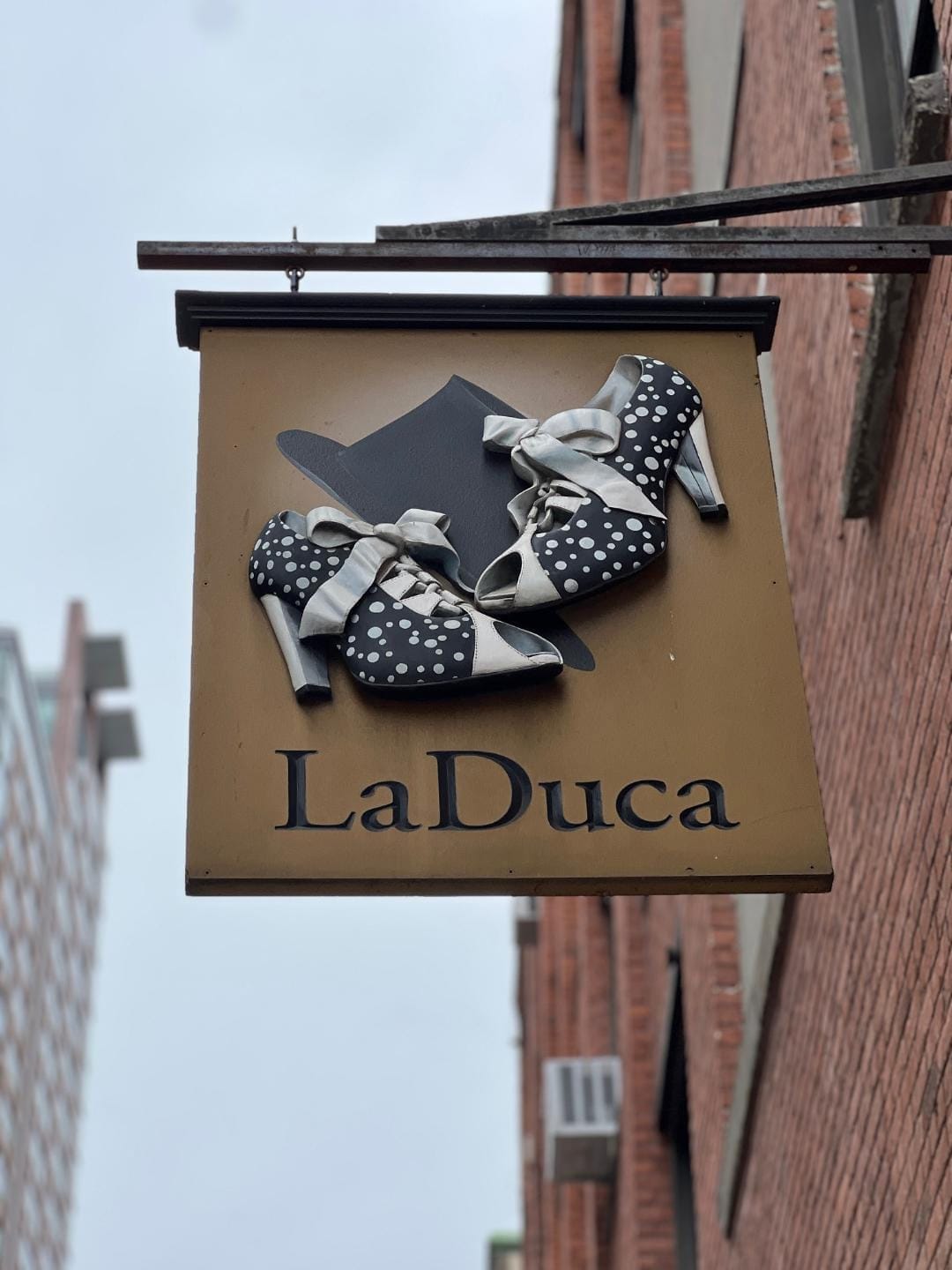 laDuca shoes sign at their nyc shop