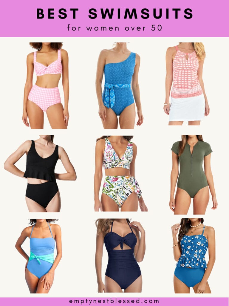 Best Swimsuits for Women Over 50 | Tankinis, Cover-ups & More!