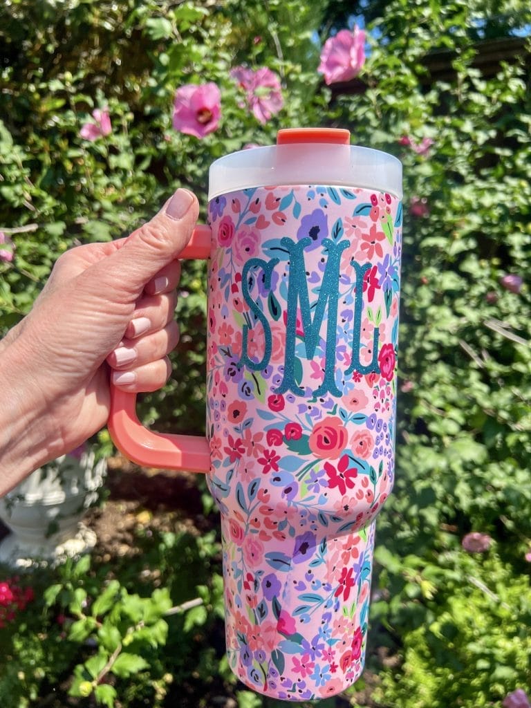 floral insulated tumbler from Marley Lilly