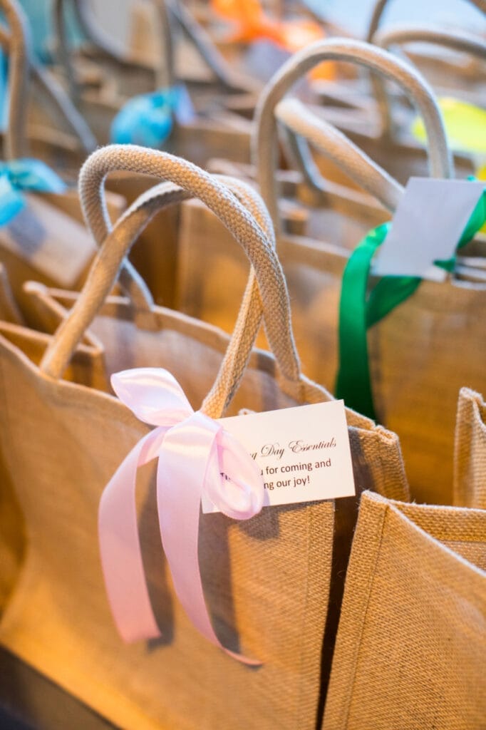 jute bags for party favors