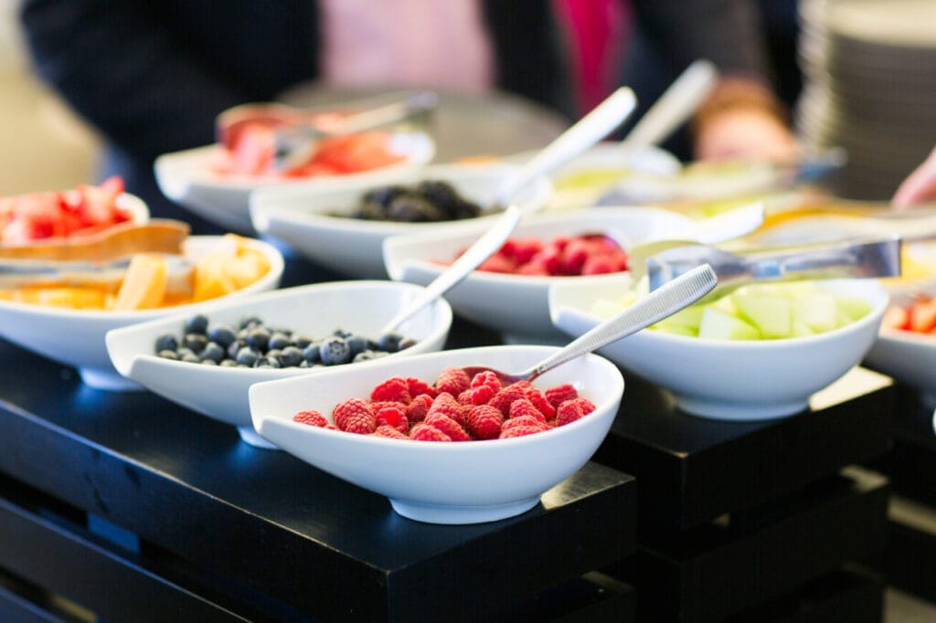 bowls of berries