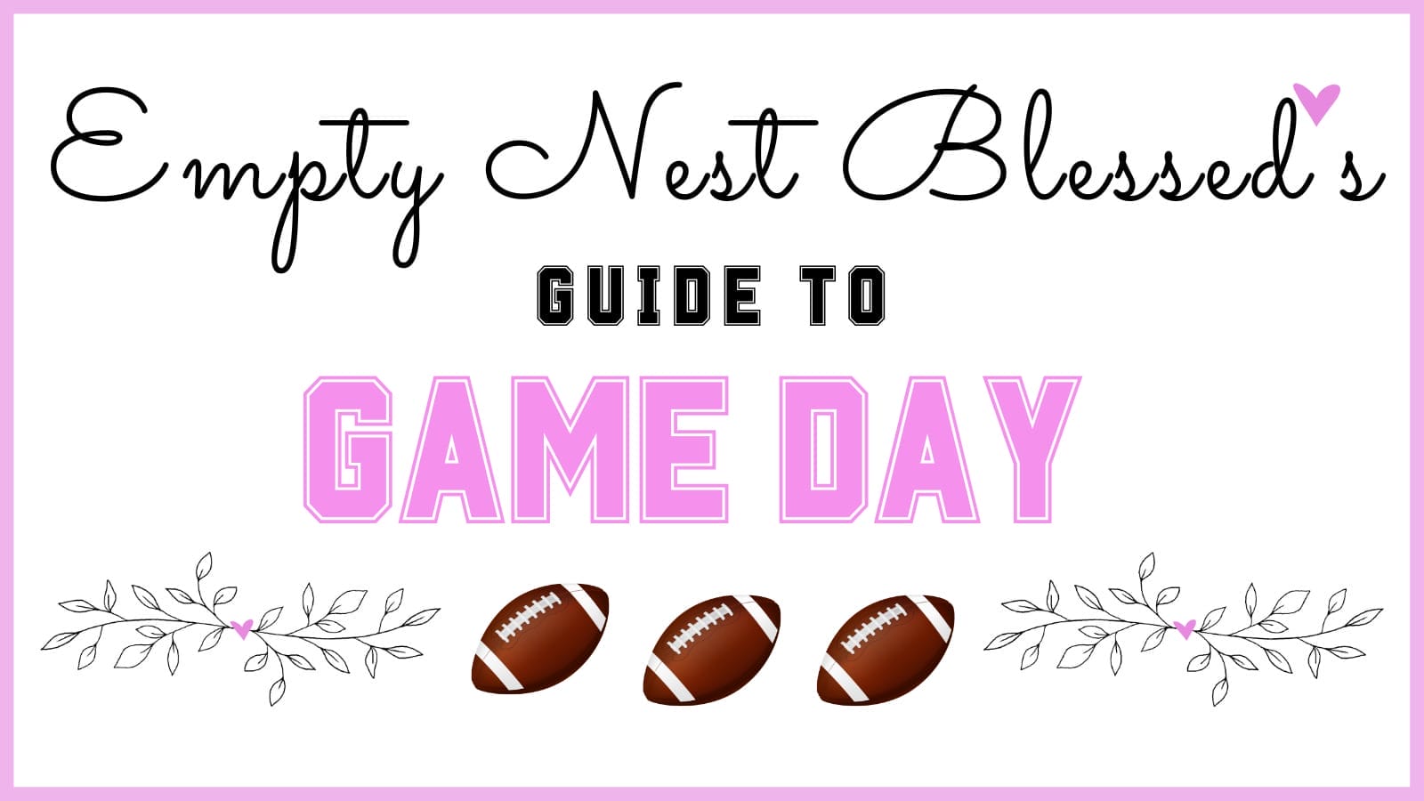 It's Game Day!  Special Events