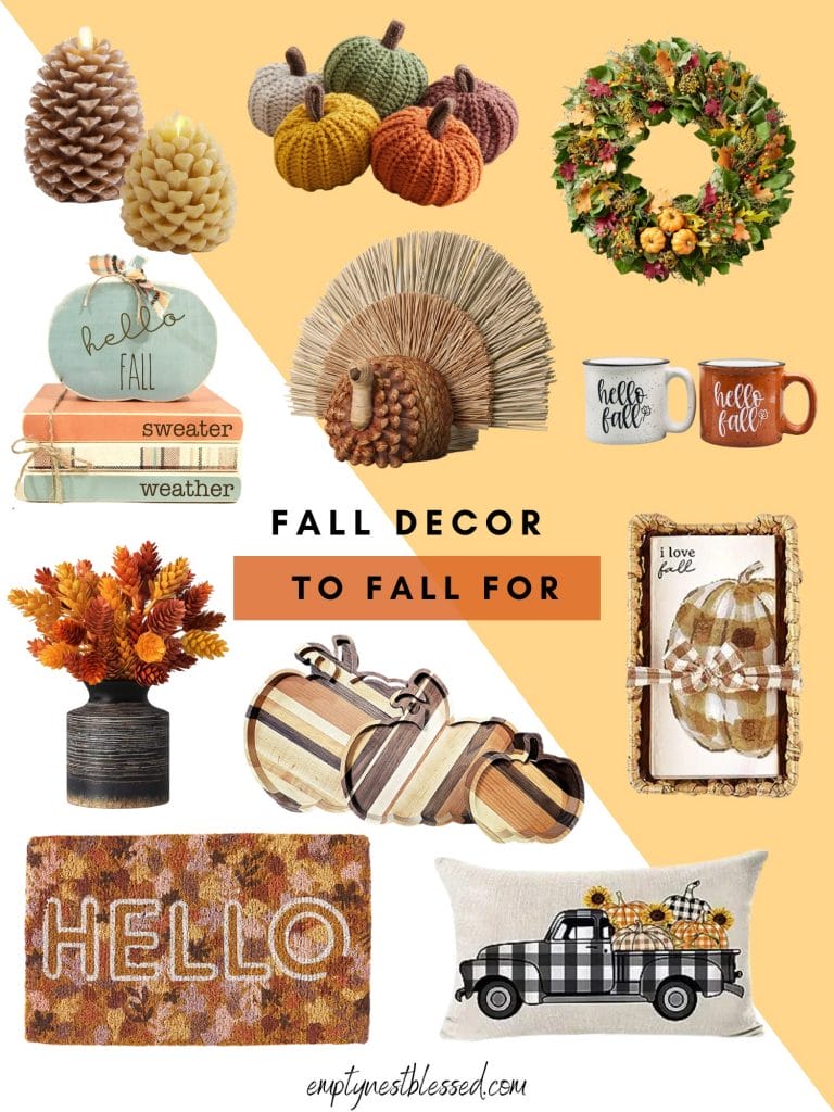 Collage of favorite 2023 fall decor items