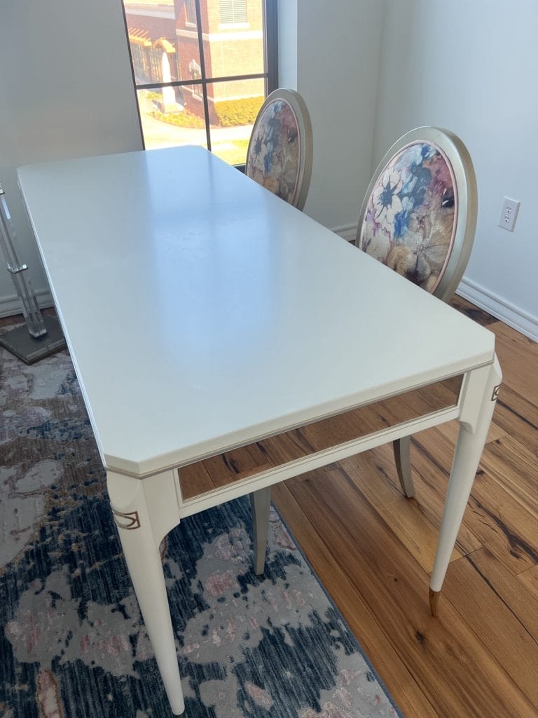 desk/table in waco loft after remodel