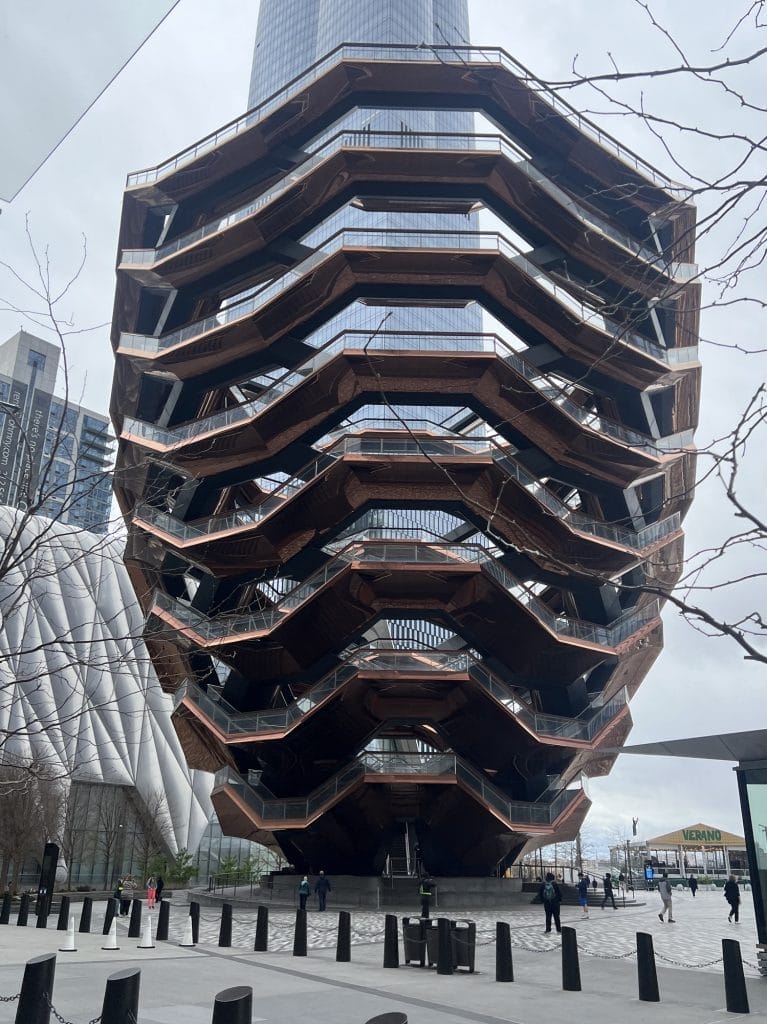 the vessel outside hudson yards nyc