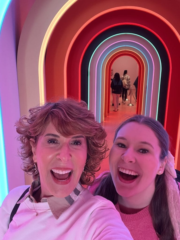 mother daughter at the museum of ice cream
