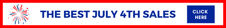 Banner that reads The Best July 4th Sales click here