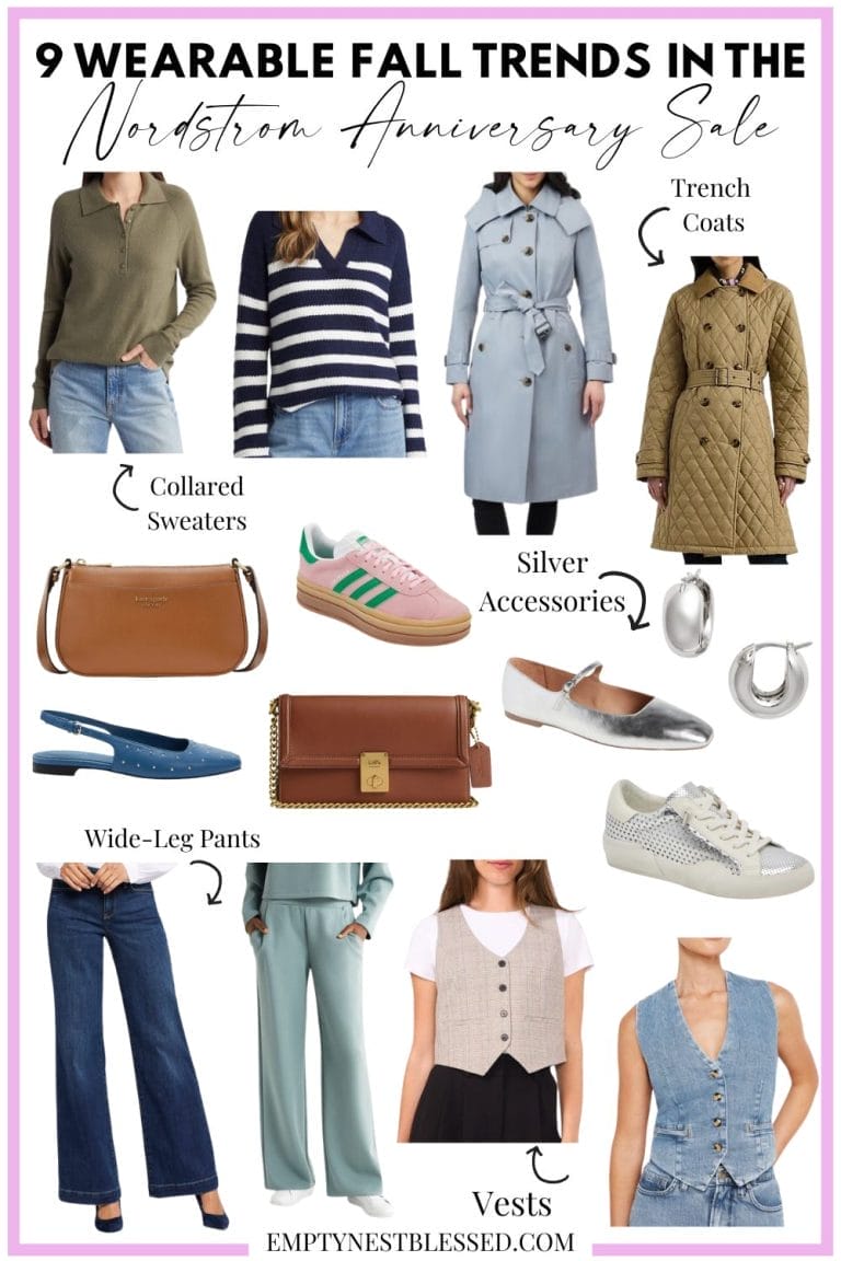 collage of items featuring fall trends in the nordstrom anniversary sale