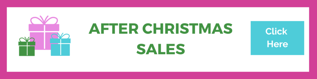 After Christmas Sales Banner that says click here